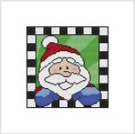 Country Christmas Checkered - SANTA (image for) Country Christmas Checkered - SANTA